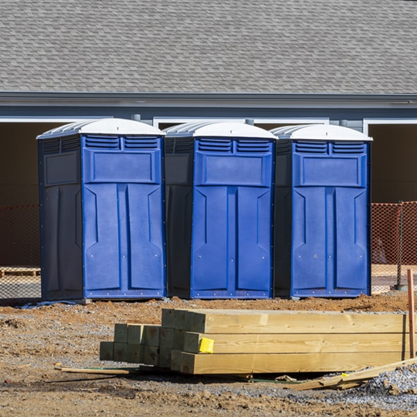 how often are the porta potties cleaned and serviced during a rental period in St Marys GA